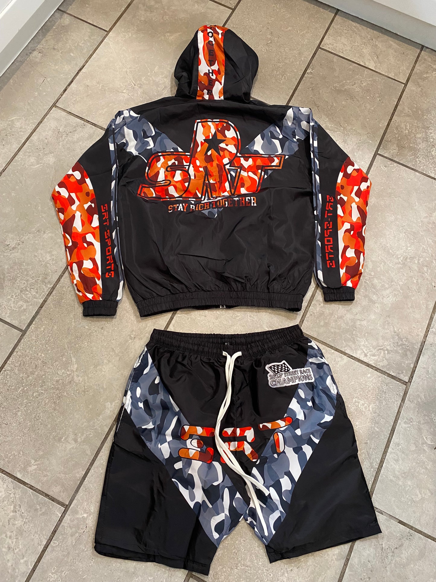 SRT - SPORTS “ CITRIS ORANGE CAMO “ TRACKSET